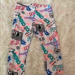 Fun neon Capri leggings